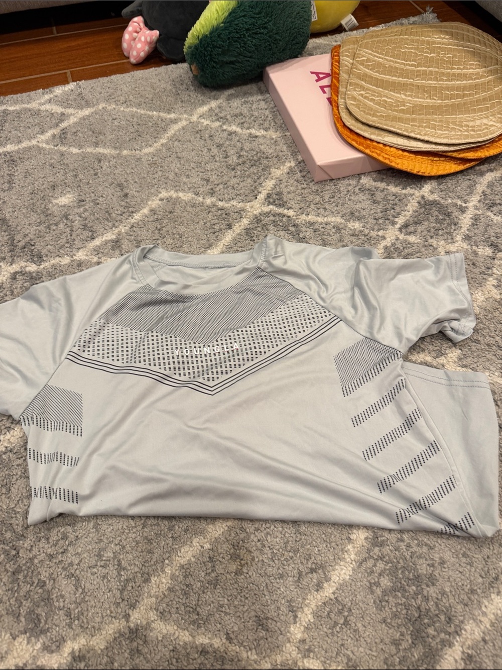YoungLA Light Gray Athletic Short Sleeve Performance Tee
